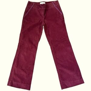 LONDONJEAN Burgundy Boot Cut Pants